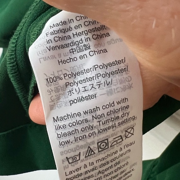 J. Crew Women’s Vibrant Green Faux Wrap Peplum Blouse Size 2 Career Business - Picture 5 of 6